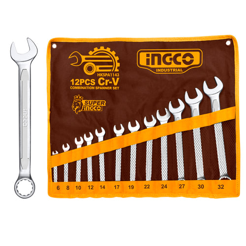 SET LLAVES PUNTA/CORONA INDUSTRIAL 12 PIEZAS 6 -32MM INGCO HKSPA1143