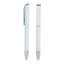 Boligrafo Plastico Angel ( Blanco, Impresion Un Color)