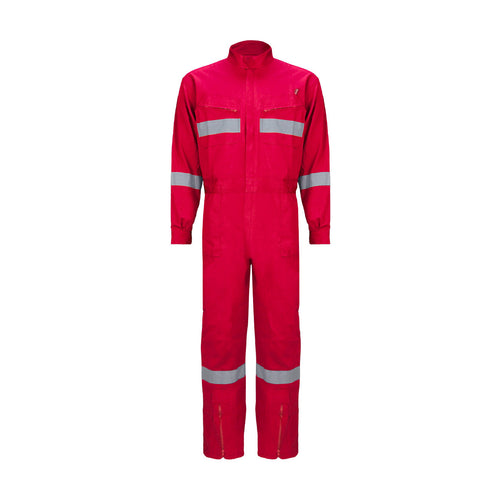 Buzo Black Wolf Piloto Poplin con Cinta Reflectante Rojo L