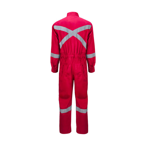 Buzo Black Wolf Piloto Poplin con Cinta Reflectante Rojo L