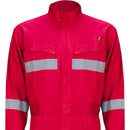 Buzo Black Wolf Piloto Poplin con Cinta Reflectante Rojo M