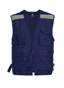 Chaleco Black Wolf Geo Poplin Azul Con Reflectante S