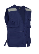 Chaleco Black Wolf Geo Poplin Azul Con Reflectante L