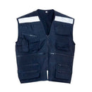 Chaleco Geo Poplin Azul C/ Reflec.XL
