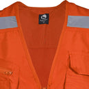 Chaleco de seguridad Black Wolf Geologo Poplin con Reflectante Naranjo M