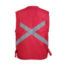 Chaleco de seguridad Black Wolf Geologo Poplin con Reflectante Rojo XXXL