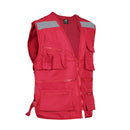 Chaleco de seguridad Black Wolf Geologo Poplin con Reflectante Rojo XXXL