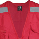 Chaleco de seguridad Black Wolf Geologo Poplin con Reflectante Rojo XXXL