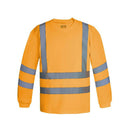 Polera Texora Dry Fit Manga Larga Con Reflectante Naranjo Fluor XL