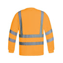 Polera Texora Dry Fit Manga Larga Con Reflectante Naranjo Fluor XL