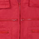 Chaleco Geologo Black Wolf Gabardina con Cinta Reflectante Rojo L