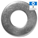 Golilla Plana Acero 1/2 " 3 Unidades