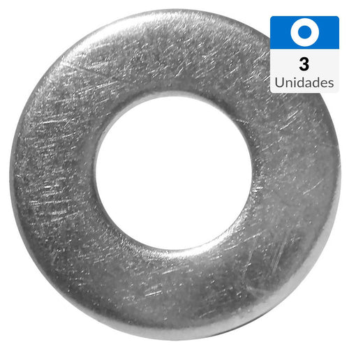 Golilla Plana Acero 1/2 " 3 Unidades