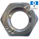 Set De Tuercas Hexagonales 1/4" -20 2 Unidades