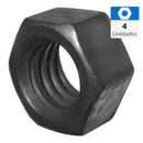 Tuerca Hexagonal G2 1/4" Pavonada 4 Unidades