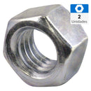 Tuerca Hexagonal G2 3/8" Zincada Brillante 2 Unidades
