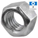 Tuerca Hexagonal G2 1/2" 12 Zincada Brillante 2 Unidades