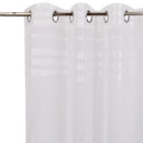 Cortina Velo Lineas 140X220 Cm Blanco Argolla