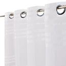Cortina Velo Lineas 140X220 Cm Blanco Argolla