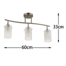 Lampara Techo Sevilla 60 Cm 3 Luces