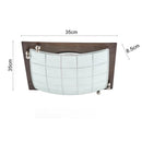 Plafon Curvo 35 Cm 2 Luces E27