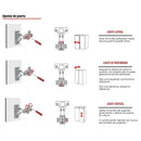 Bisagra Reten Semicurva 35Mm 110° Con Tornillos