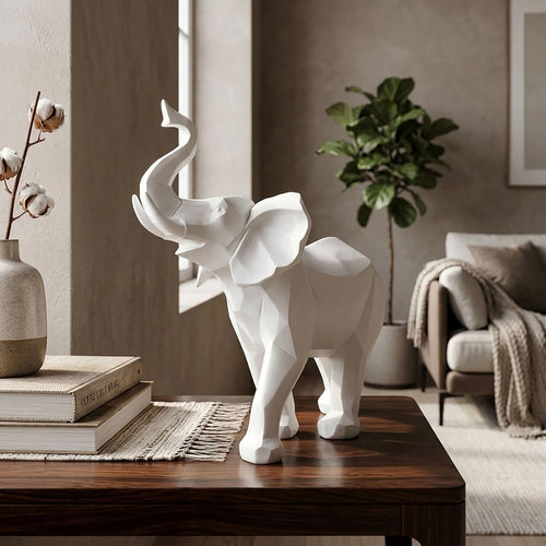 Figura Elefante Blanco 30X27.5 Cm