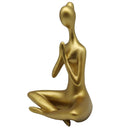Figura Yoga Dorado 25.8X19.3 Cm