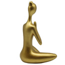 Figura Yoga Dorado 25.8X19.3 Cm