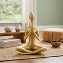 Figura Yoga Dorado 25.8X19.3 Cm
