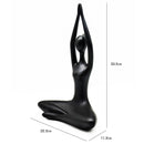 Figura Yoga Manos Negro 33.5X22.3 Cm