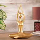 Figura Yoga Manos Dorado 33.5X22.3 Cm