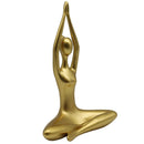 Figura Yoga Manos Dorado 33.5X22.3 Cm