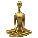 Figura Yoga Manos Dorado 24.8X17.2 Cm