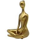 Figura Yoga Manos Dorado 24.8X17.2 Cm