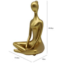 Figura Yoga Manos Dorado 24.8X17.2 Cm