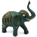 Figura Elefante Verde 24X21 Cm