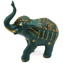 Figura Elefante Verde 24X21 Cm