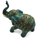 Figura Elefante Verde 24X21 Cm