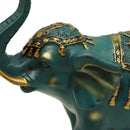 Figura Elefante Verde 24X21 Cm