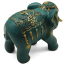 Figura Elefante Verde 14X21 Cm