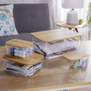 Set 4 Cajas 29.5X12X19.5 Cm 5.5 L Transparente
