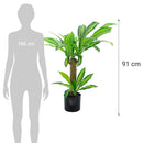 Planta Artificial Dracenea 91 Cm Verde