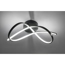 Lampara Techo Olas Metal Negro
