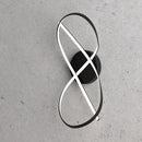Lampara Techo Olas Metal Negro
