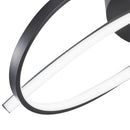 Lampara Techo Olas Metal Negro