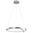 Lampara De Techo Led Circular Metal Gris