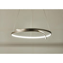 Lampara De Techo Led Circular Metal Gris