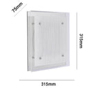 Plafon Cuadrado Double 2 Luces E27 Blanco