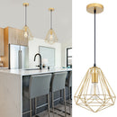 Lampara Colgante Geometrico Aluminio Cobre